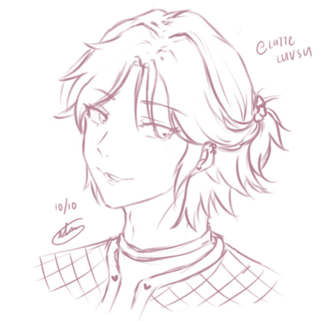 latteluvsu lineart sketch gb