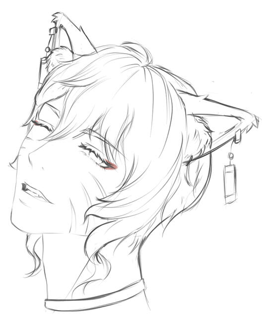 phantommistress lineart sketch gb